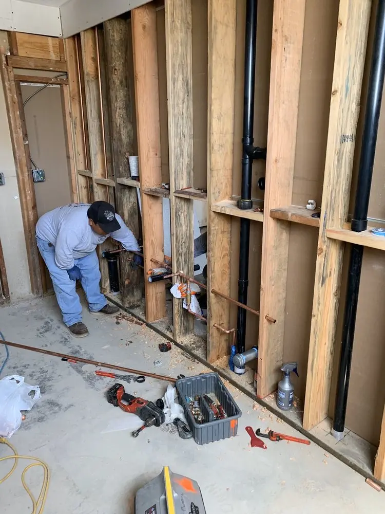 Commercial rough-in plumbing for Gas Line Repair in Hazelwood